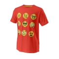 Wilson Tennis Tshirt Emoti Fun Tech (Cotton Blend) red Boys